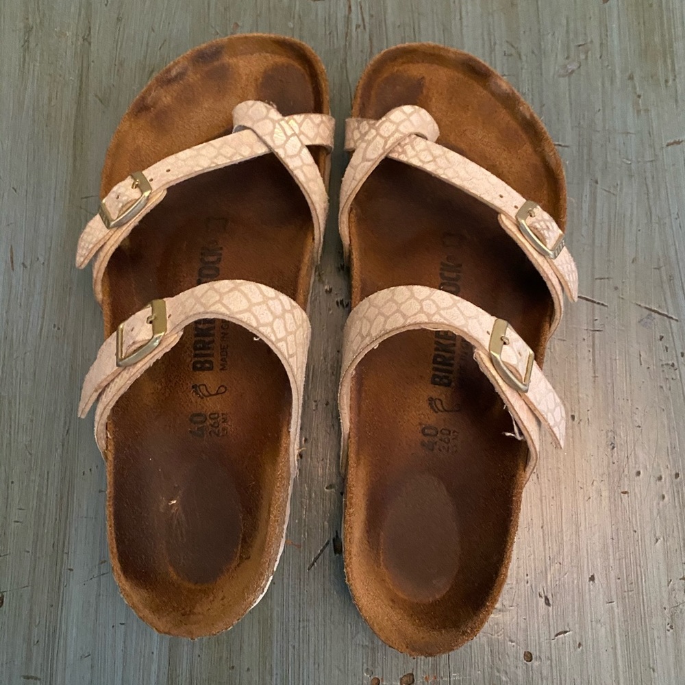 Snake Metallic Birkenstocks